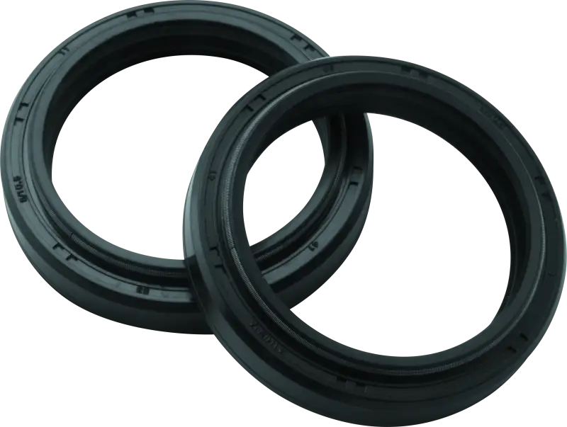 Two black fork seals for BikeMaster Fork Seal 41x53x8 bike suspension repair