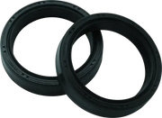 Two black rubber fork seals for BikeMaster Fork Seal - 43 x 54 x 11 in bikemaster fork