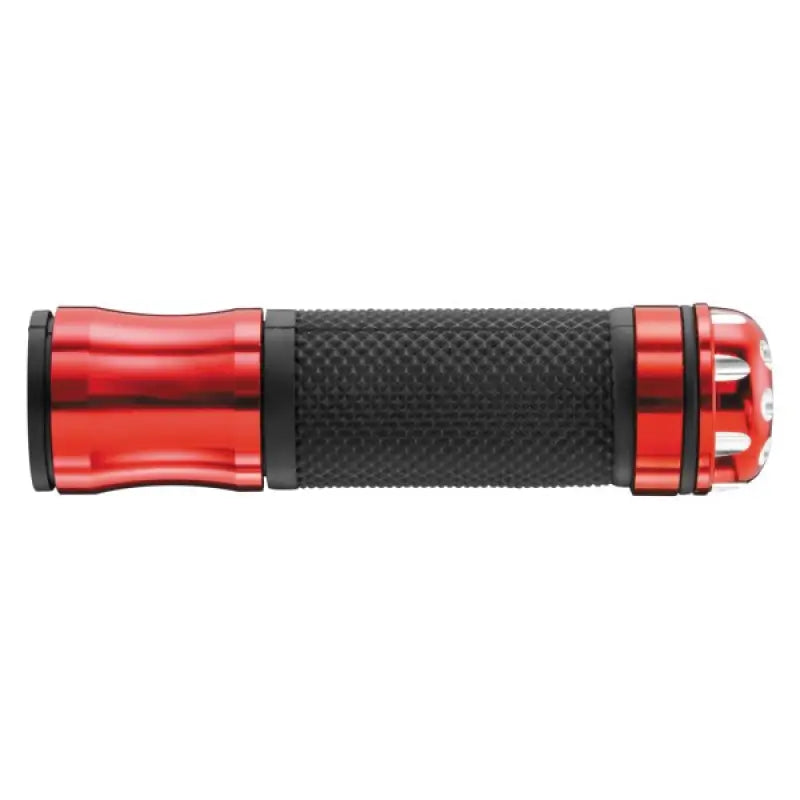 Red and black BikeMaster Grips 135mm Revolver Barend Grips for bike handlebar upgrades
