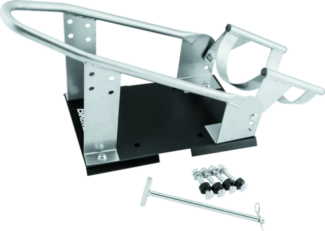 BikeMaster Heavy Duty Wheel Chock - Silver - 152453 - Roofs & Roof Accessories