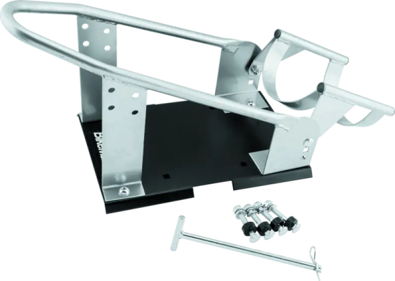 BikeMaster Heavy Duty Wheel Chock - Silver - 152453 - Roofs & Roof Accessories