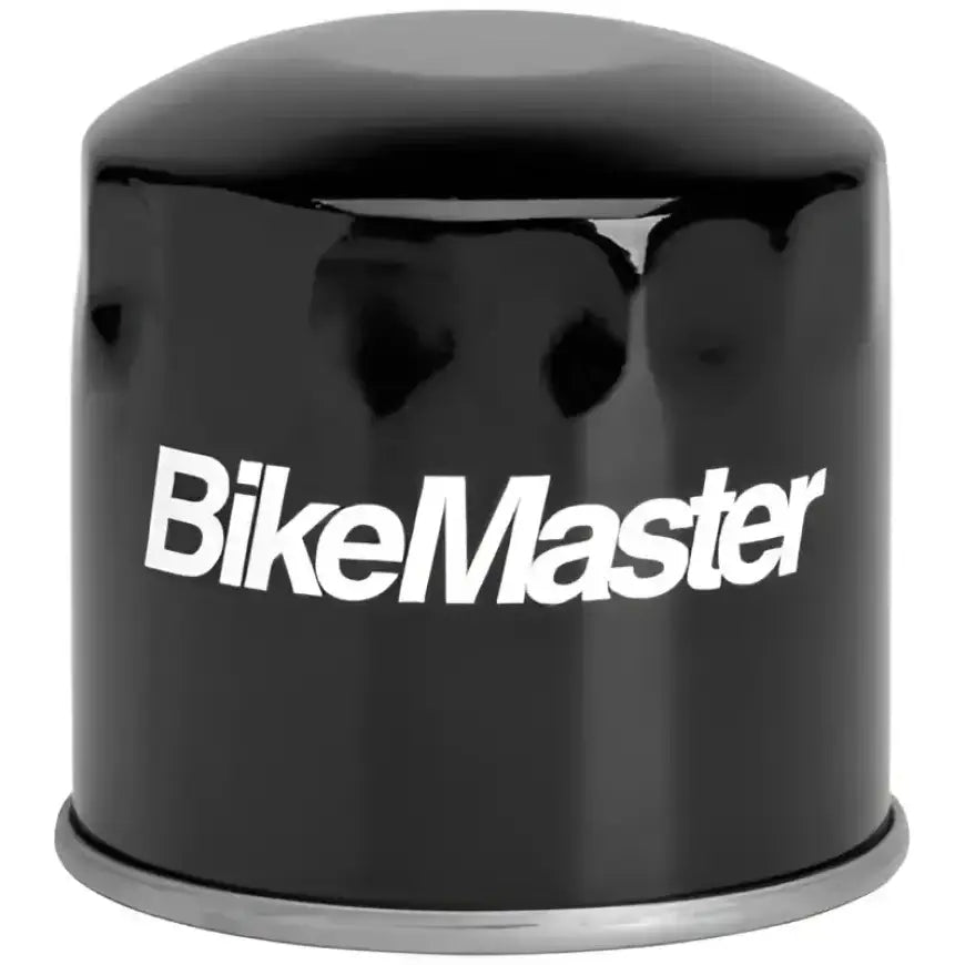 Black BikeMaster Honda BM-113 Oil Filter for Honda bikes, easy to install and reliable