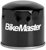 Black Motorcycle Oil Filter for BikeMaster Honda BM-202 - High Quality Oil Filter