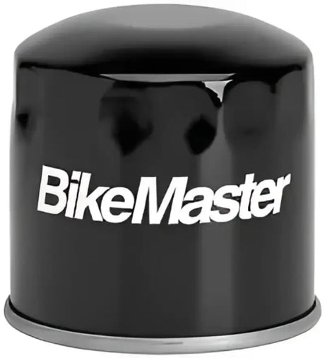 Black BikeMaster oil filter for BikeMaster Honda BM-202, compatible with Honda motorcycle