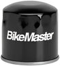 Black BikeMaster oil filter for BikeMaster Honda BM-202, compatible with Honda motorcycle