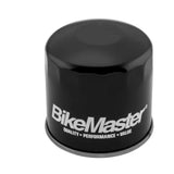 Black oil filter for BikeMaster Honda BM-202 motorcycle engine cleanup