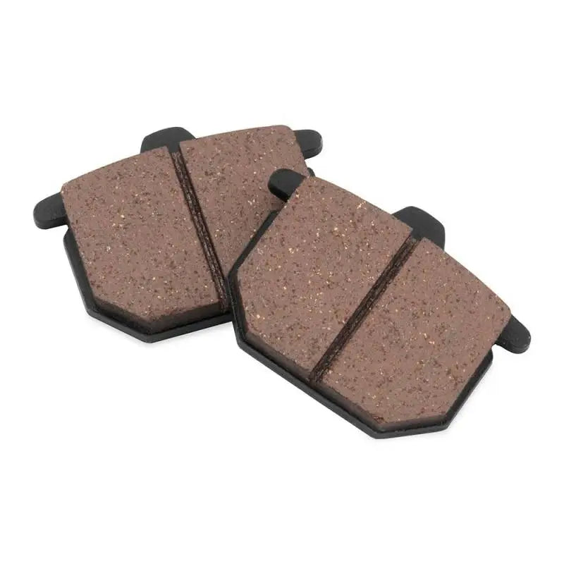 Two brown BikeMaster Honda Brake Pads for Honda brake pads replacement