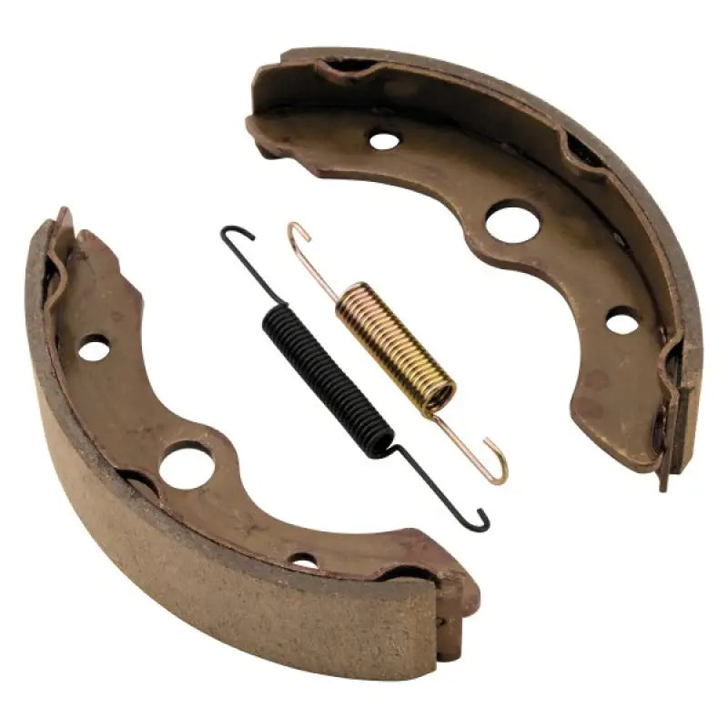 BikeMaster Honda Brake Shoes showing brake shoes and springs for Honda bikes