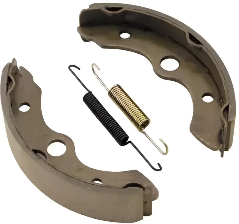 BikeMaster Honda Brake Shoes with drum brake shoes and springs for Honda bikes
