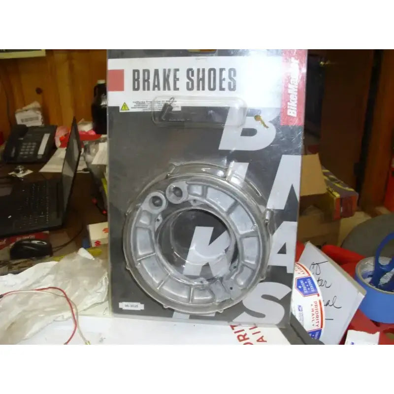 Packaged BikeMaster Honda Brake Shoes for reliable bike brake performance