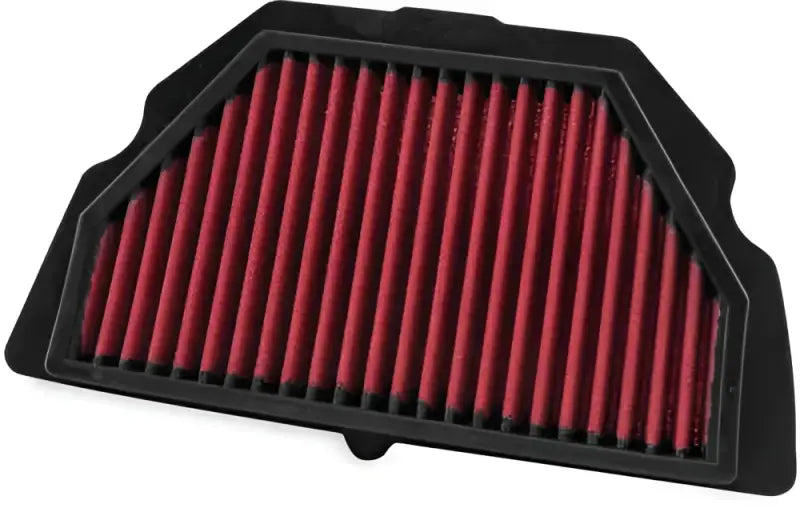 Red air filter with black frame for Honda CBR600F4i bikeMaster model 457007