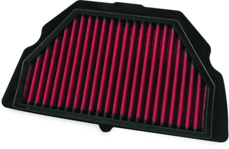 Red air filter with black frame for Honda CBR600F4i bike upgrade