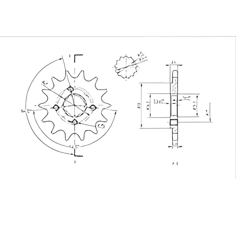 BikeMaster Honda Front Sprocket 520 14T - 965550 - Drivetrain