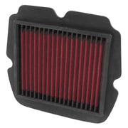 Red air filter with black frame for Honda GL1800 Gold Wing motorcycle performance boost