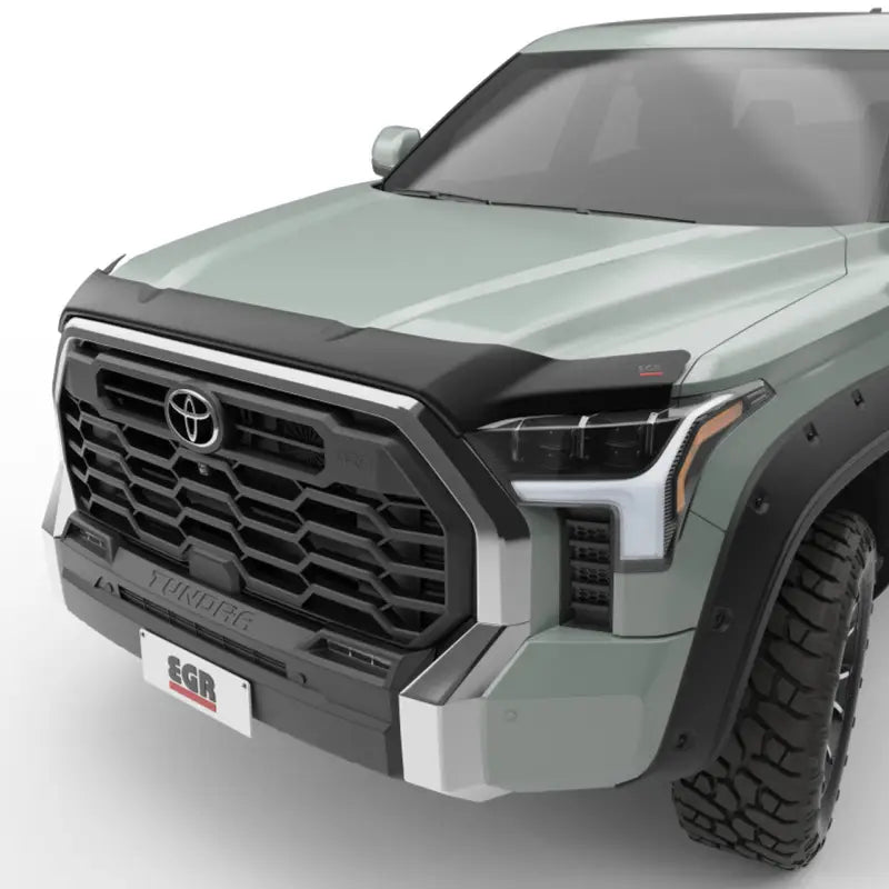 Gray Toyota Tundra truck with BikeMaster Honda rear steel sprocket display