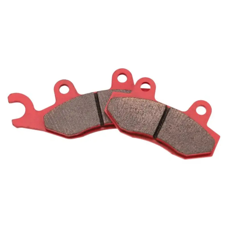 Two red Sintered Brake Pads for BikeMaster Honda Sintered Brake Pads 961439