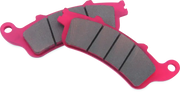 Pink BikeMaster Honda Sintered Brake Pads with Gray Friction Material for better stopping power
