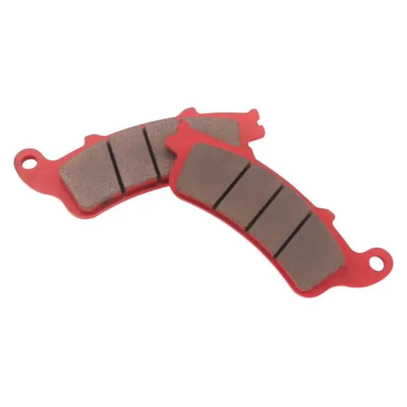 Red motorcycle brake pads for BikeMaster Honda Sintered Brake Pads - 961494