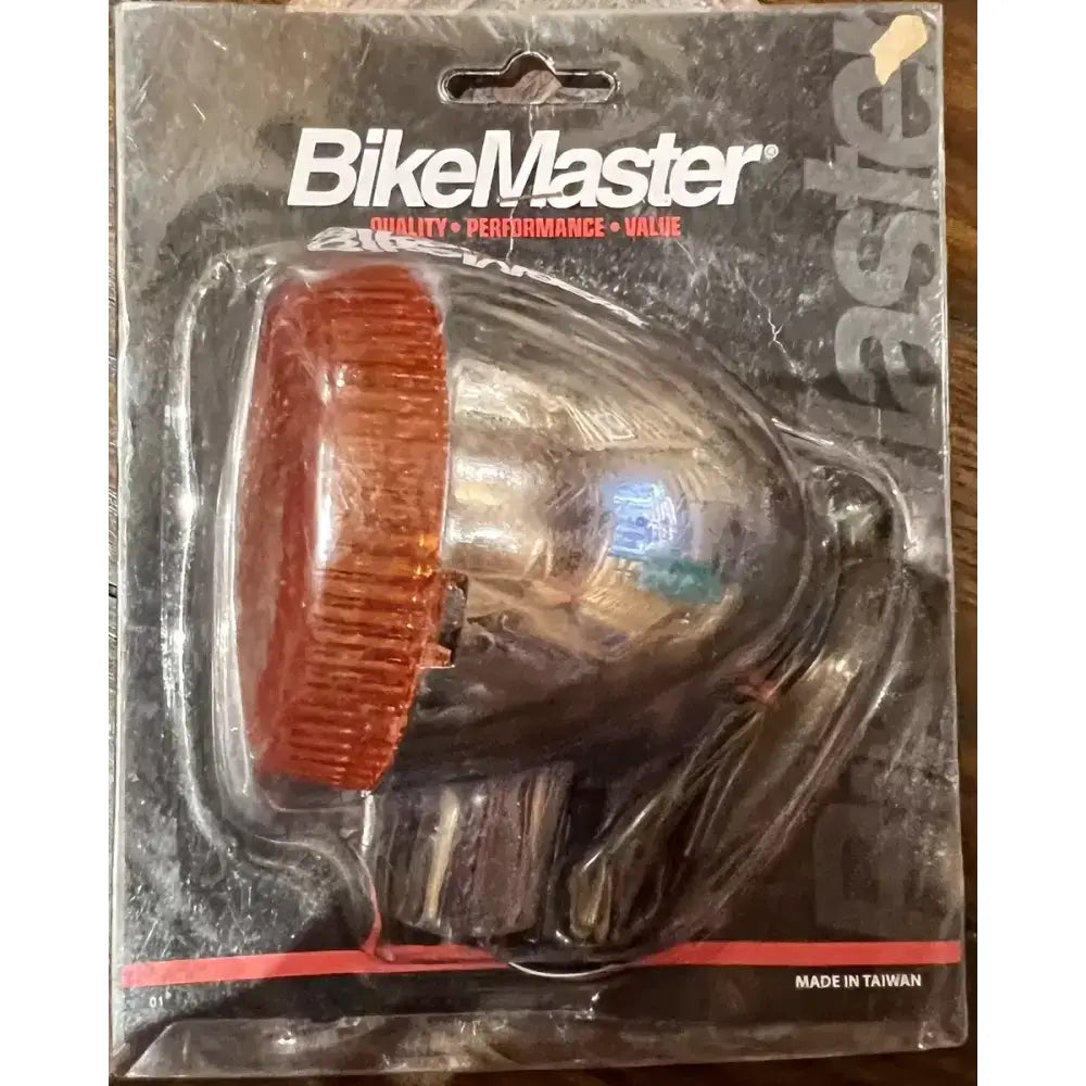 BikeMaster Honda front left turn signal in orange for easy left turn signaling