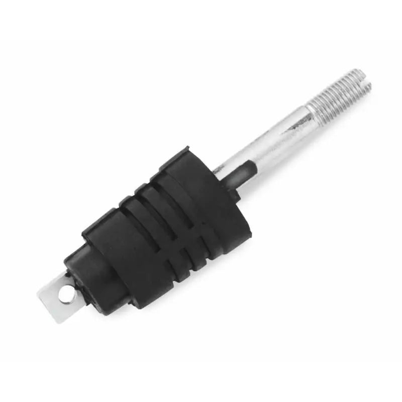 Metal turn signal stem with threaded end and black rubber grip for BikeMaster Honda signals