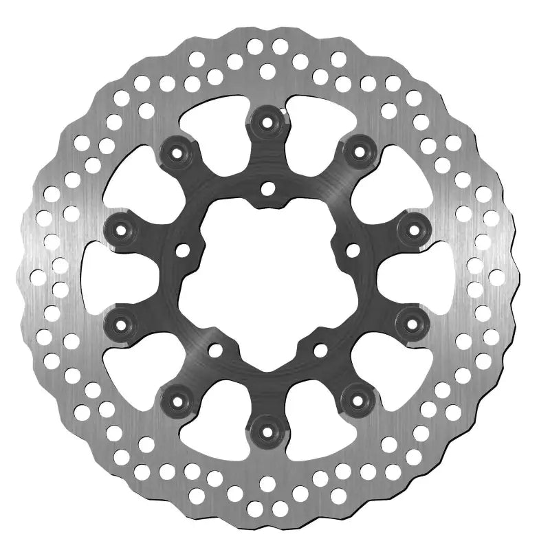 Perforated metal brake rotor for BikeMaster Kawasaki Contour Brake Rotor contour brake upgrade