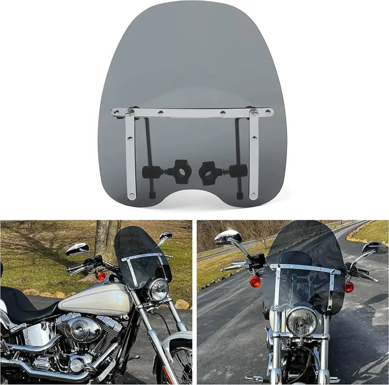 Motorcycle windshield with mounting hardware for bikemaster kawasaki kawasaki motorcycle