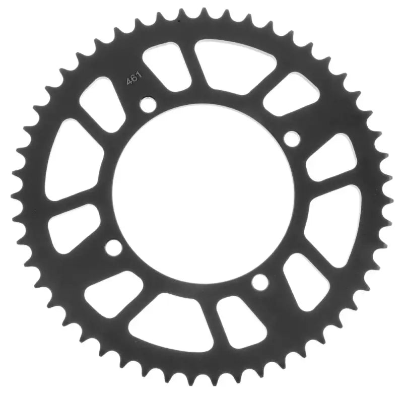 Black steel sprocket for BikeMaster Kawasaki rear steel sprocket 420 53T, durable and black