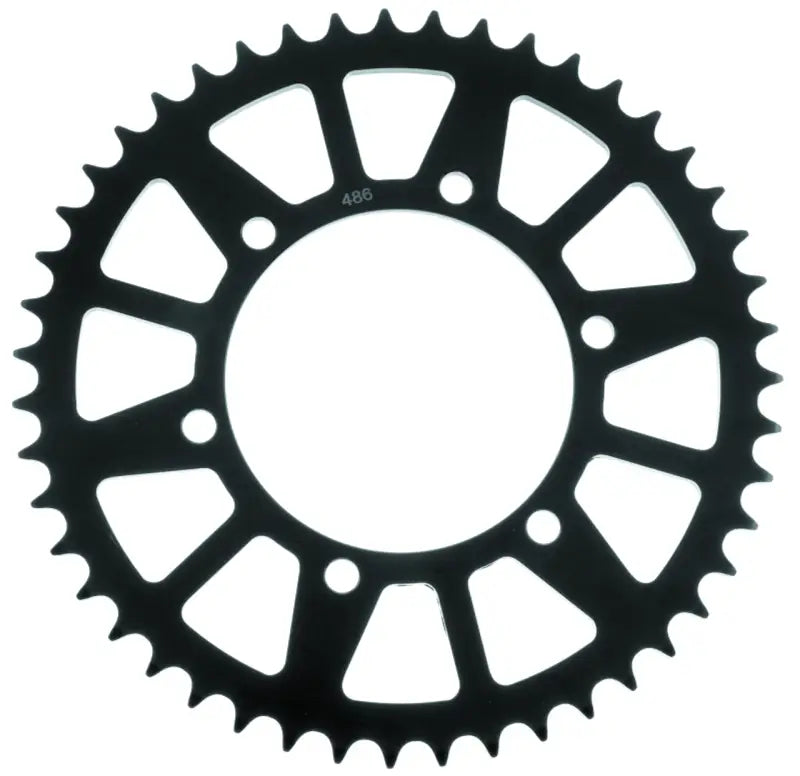 Black BikeMaster Kawasaki rear steel sprocket 520 45T, durable steel sprocket for bikes