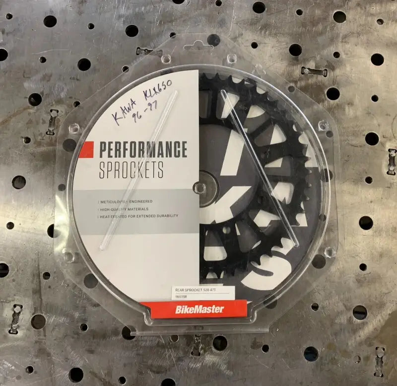 BikeMaster Kawasaki Rear Steel Sprocket 520 47T - Black - 965158 - Drivetrain