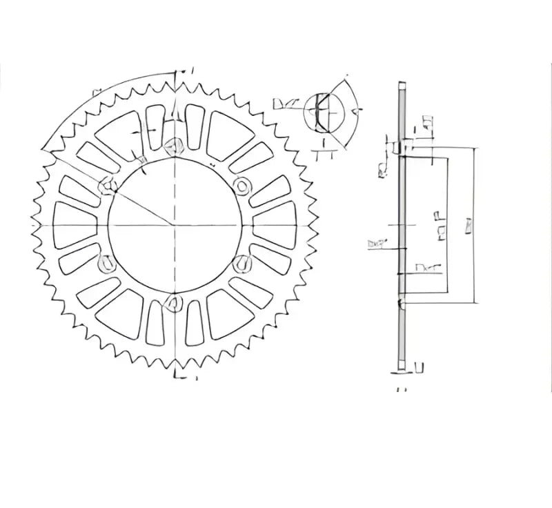 BikeMaster Kawasaki Rear Steel Sprocket 520 52T - Black - 965738 - Drivetrain
