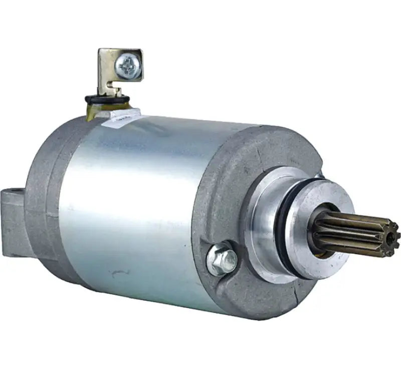 Silver and gray BikeMaster Kawasaki Starter motor for Kawasaki starter replacements