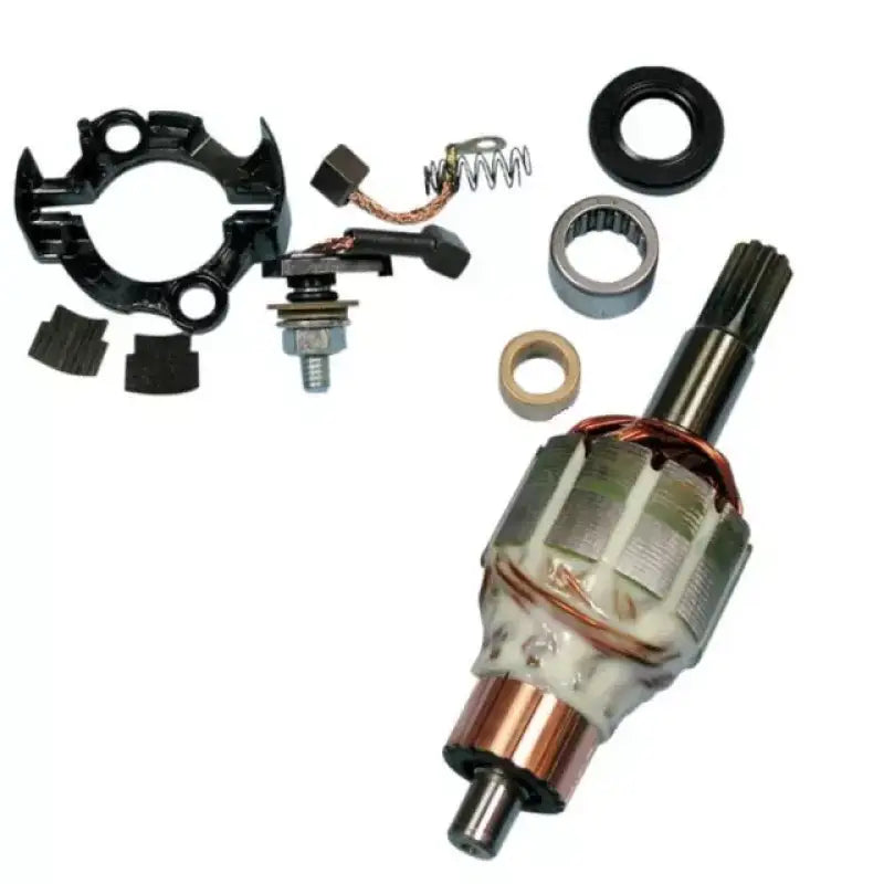 Electric motor armature and components for BikeMaster Kawasaki Starter Rebuild 153883