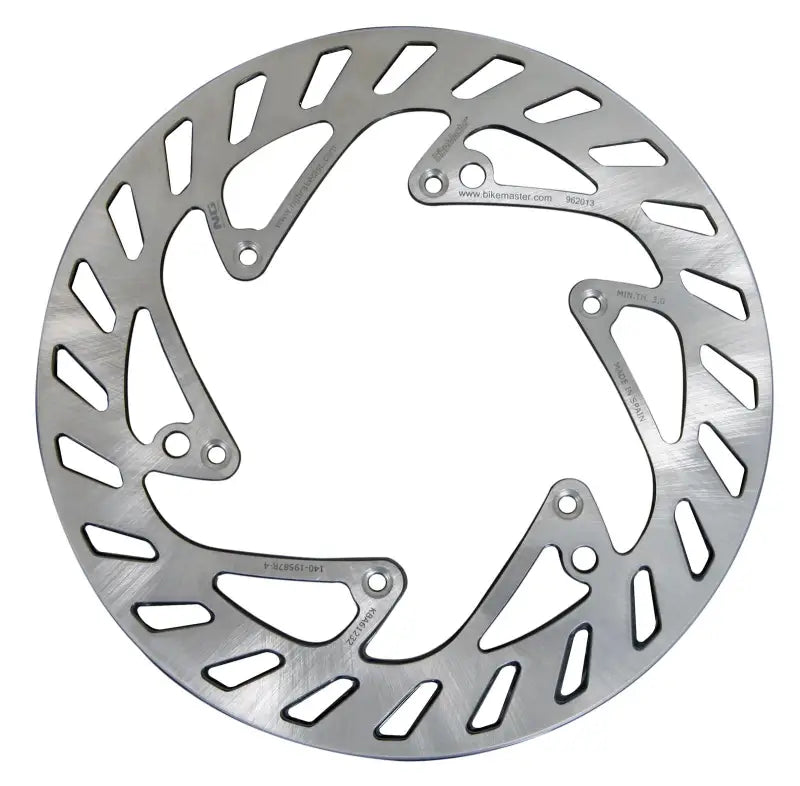 Silver metal BikeMaster KTM Brake Rotor for KTM brake rotor replacements