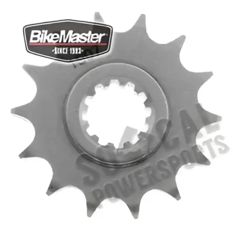Silver motorcycle sprocket for smooth chain operation on KTM bike, part of BikeMaster 965622