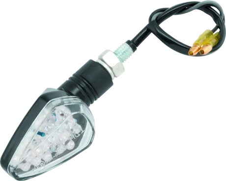 BikeMaster LED Arrow Pair black motorcycle LED turn signal for enhanced visibility