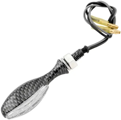 BikeMaster LED Torpedo Pair Carbon motorcycle turn signals for sleek style and safety