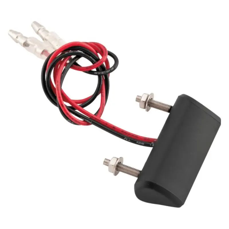 BikeMaster License Plate Light - Black with wires and mounting bolts for perfect license plate fit