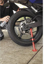 BikeMaster Liftstick red compact design for motorcycle rear wheel, ideal for rv parts & accessories