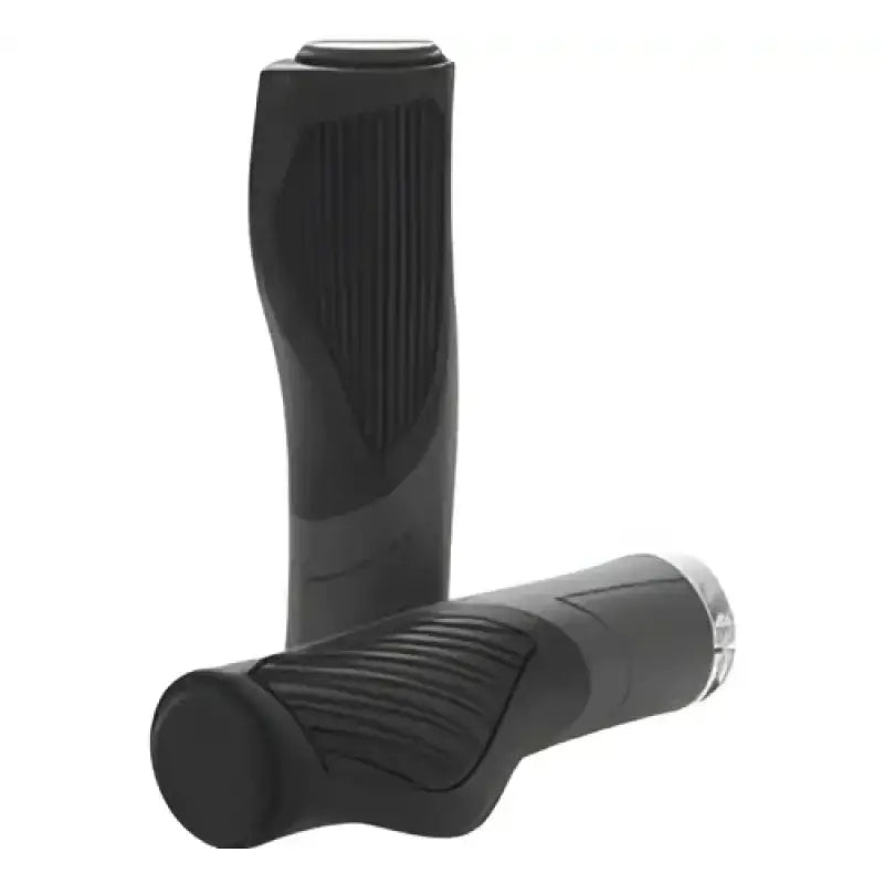 BikeMaster Lock-On Ergo Grips in black/grey for comfy, secure biking feel