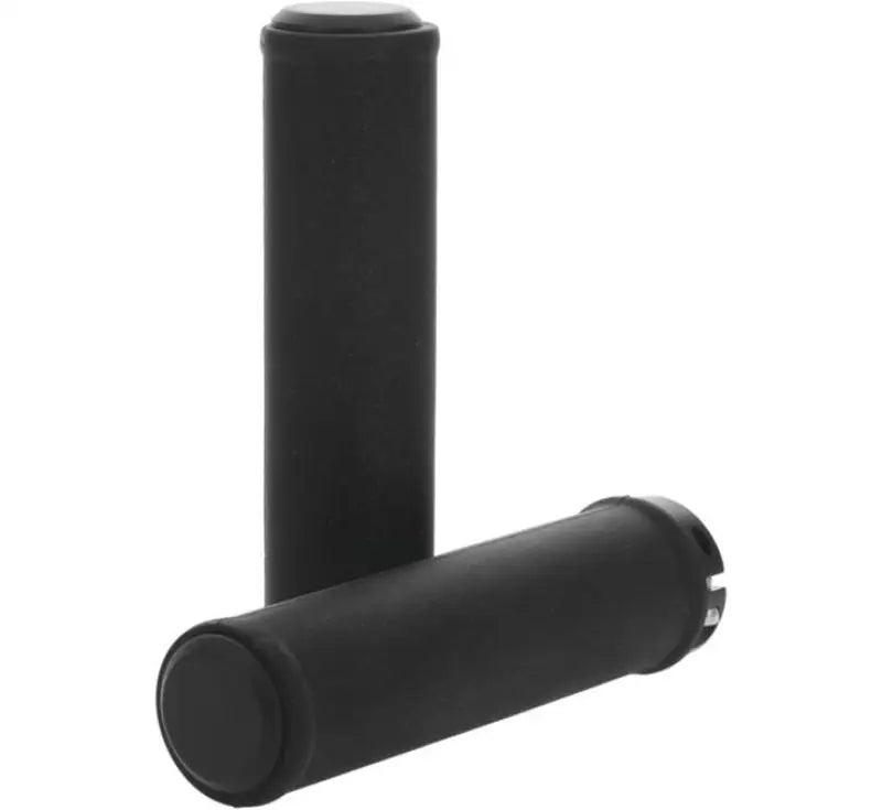 Black cylindrical BikeMaster Lock-On Grips for easy grip and control on your bike