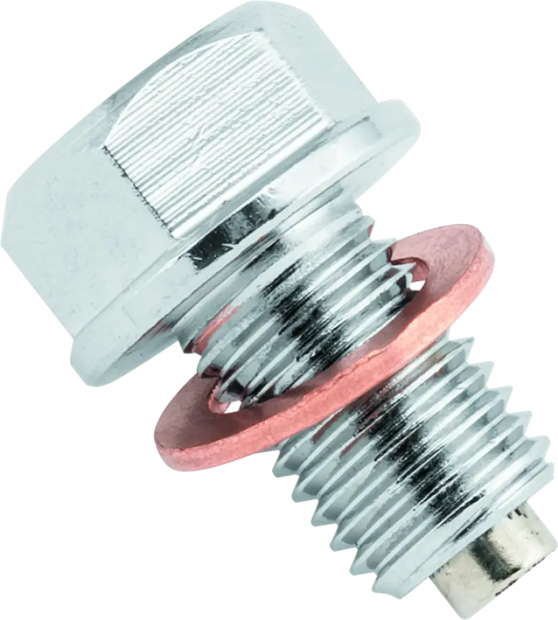 BikeMaster Magnetic Oil Drain Plug 10x1.25mm - Stainless - BikeMaster