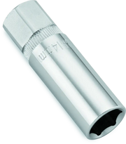 Shiny silver BikeMaster Magnetic Spark Plug Socket 14mm for easy spark plug change