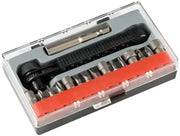 Ratchet screwdriver bit set with bikemaster mini-ratchet wrench from BikeMaster Wrench Set