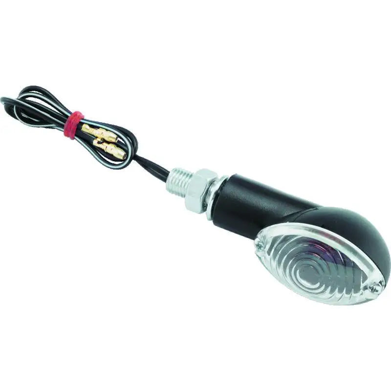 BikeMaster 266017 BikeMaster Ministalk Marker Light Oval - Black/Clear