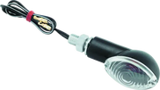 BikeMaster Ministalk Marker Light Oval - Black/Clear - RV and Auto Parts