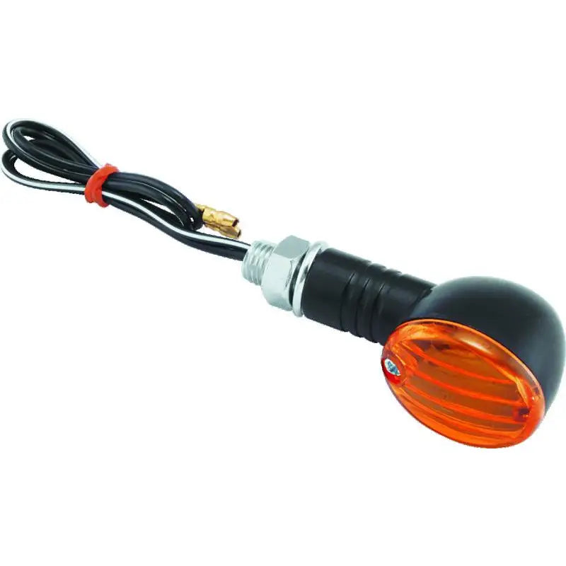 BikeMaster 266015 BikeMaster Ministalk Marker Light Round - Black/Amber