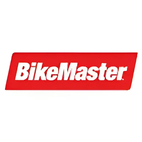 Red BikeMaster logo on BikeMaster Ministalk Marker Light Round Carbon Clear for bikes