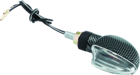 BikeMaster Ministalk Marker Light V-Shape Carbon/Clear - 266008 - Lights