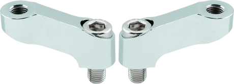BikeMaster Mirror Extension 10mm Pair - Chrome - BikeMaster