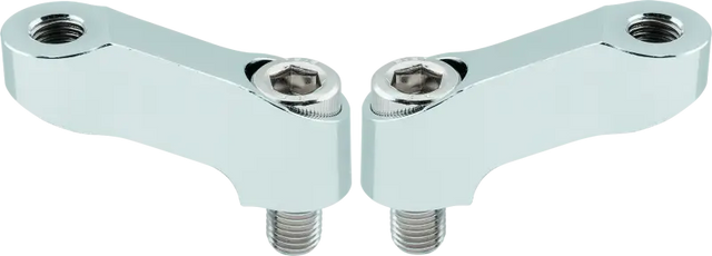 BikeMaster Mirror Extension 10mm Pair - Chrome - BikeMaster